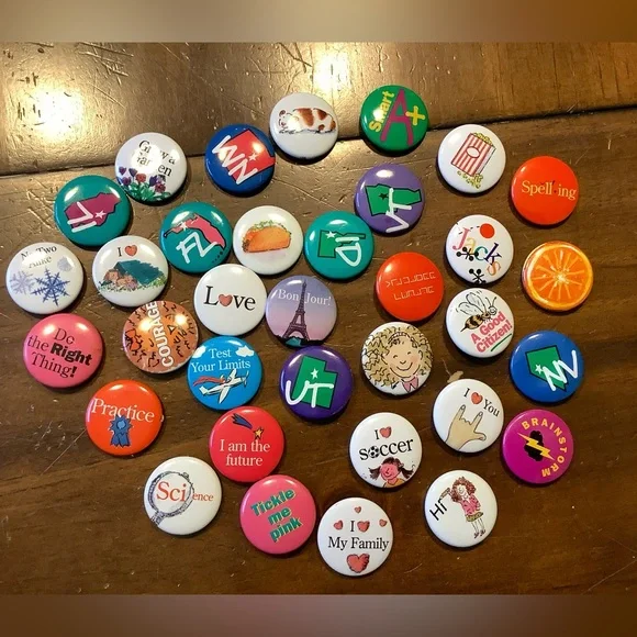 Colorful Pinback Button Set - Picture 6 of 9